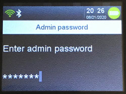 Admin password