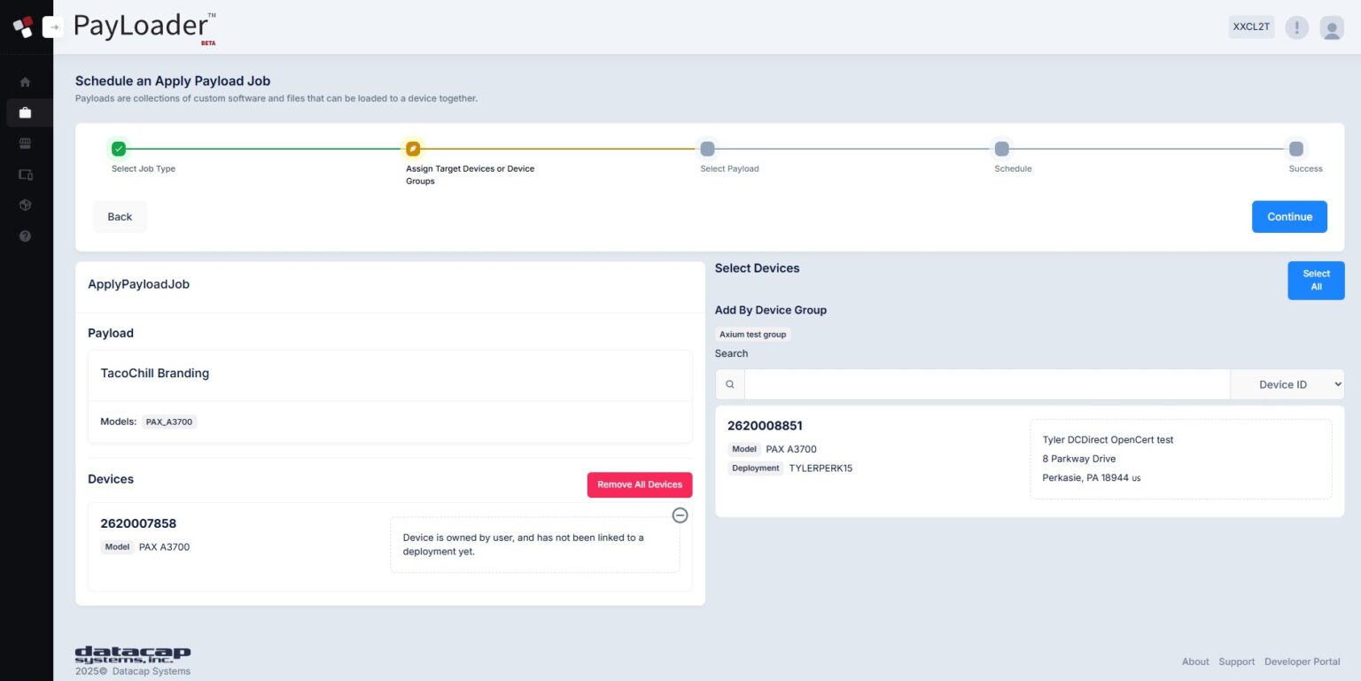 PayLoader Terminal Management Overview - Datacap