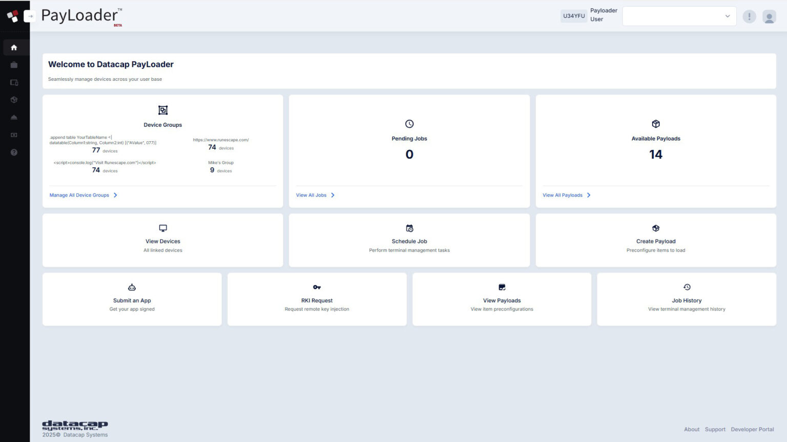 PayLoader Terminal Management Overview - Datacap