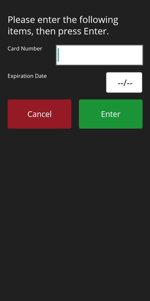 Manual Entry
