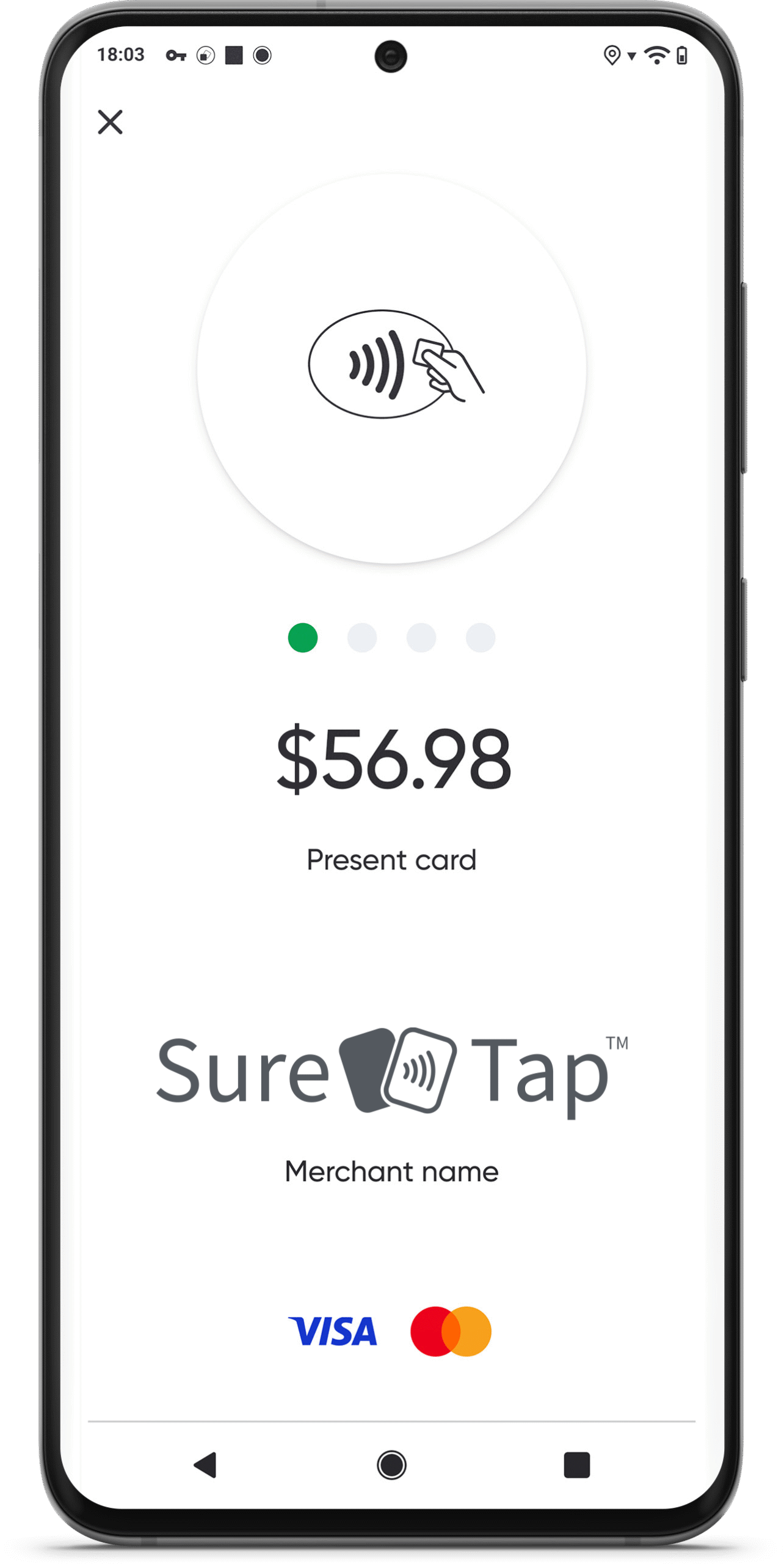 SureTap Payment Screen