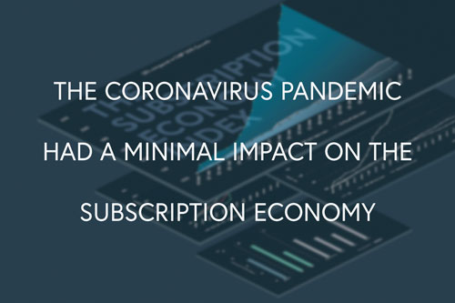 The Coronavirus Pandemic Had a Minimal Impact on the Subscription Economy