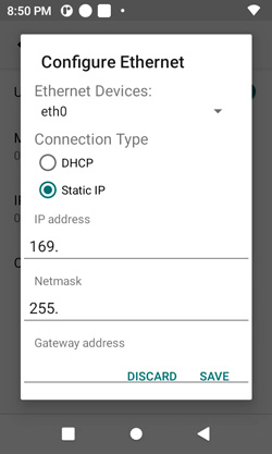 Ethernet Config
