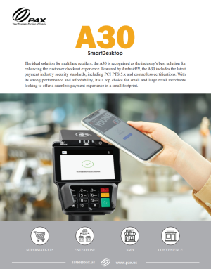 PAX A30 - Datacap Systems, Inc.