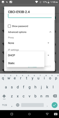 DHCP button